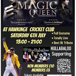Gig poster for  at Hawkinge Cricket Club on 06 Jul 2024